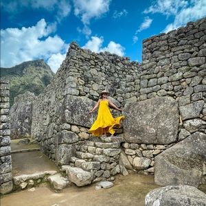 Perrin & co Ella dress in sunshine yellow